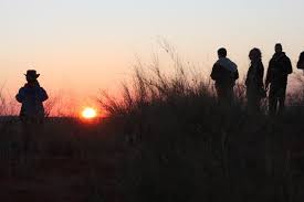 Afrikaanse sundowner met gids